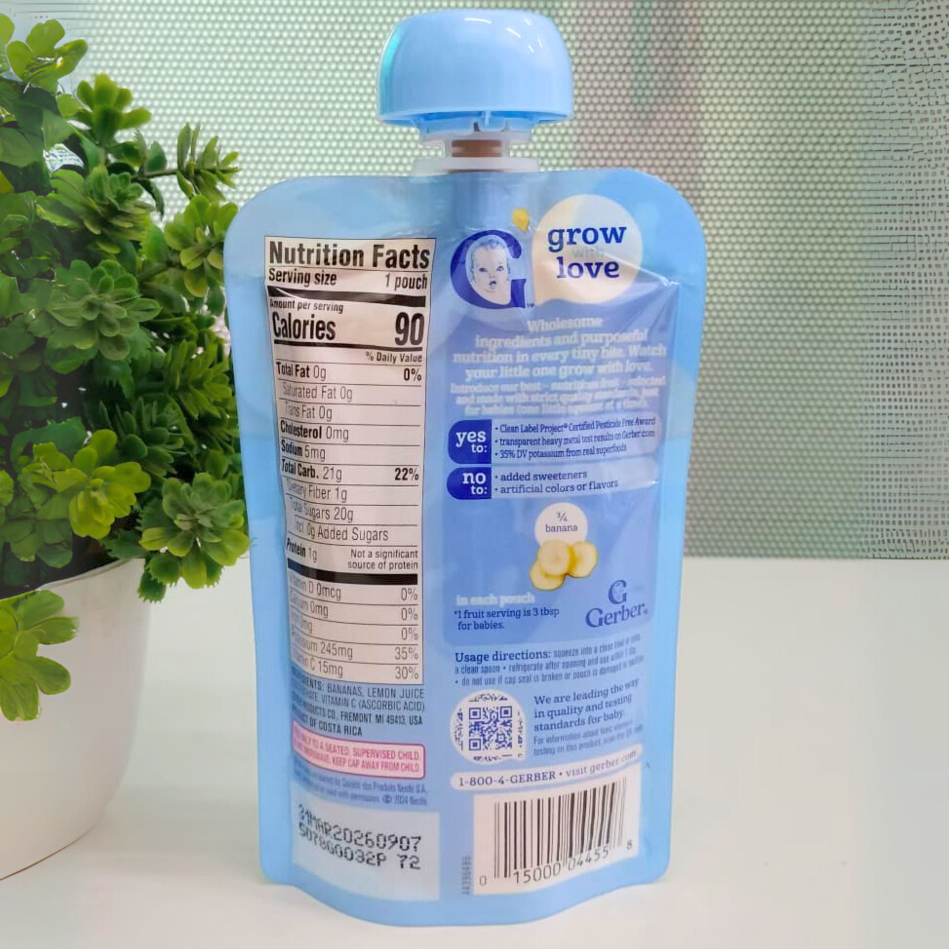 Natural for Baby, Wonder Foods, 2nd Foods, Banana, 3.5 oz (99 g)