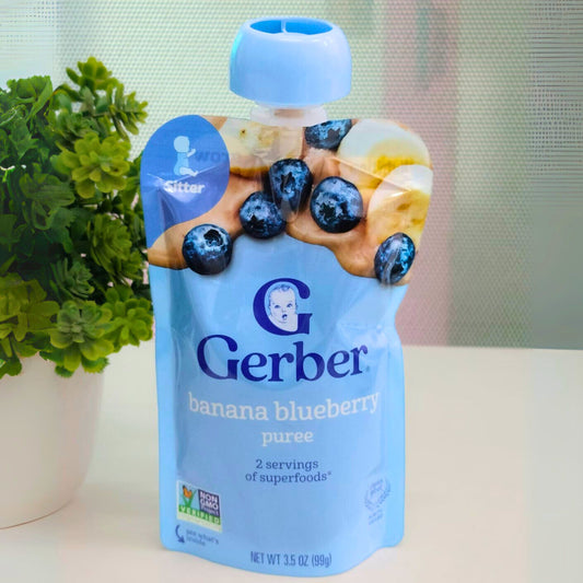Gerber Toddler Baby Food Pouch - Banana Blueberry - 3.5oz