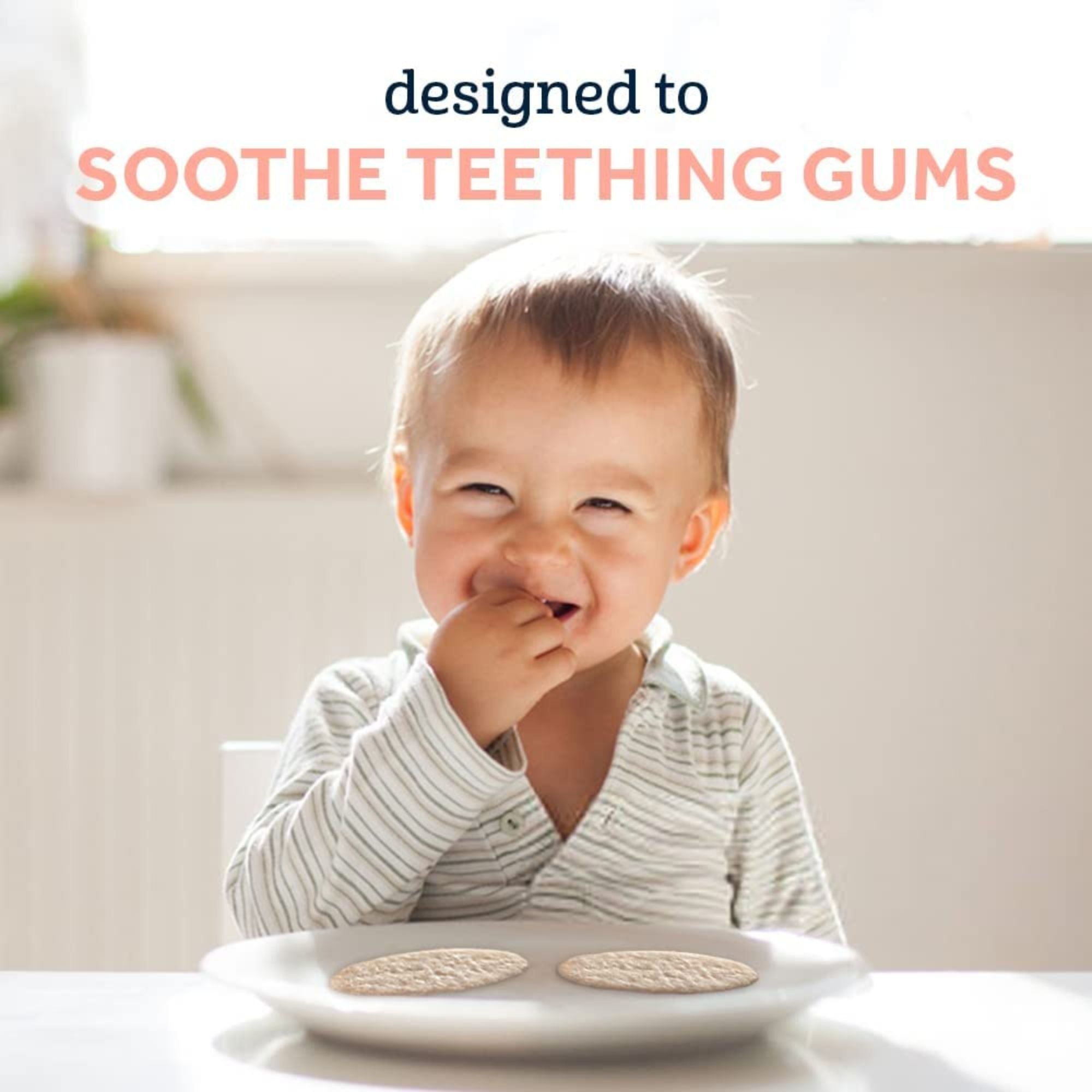 Gerber Teethers Gentle Teething Wafers for Babies 7+ Months | Mango Raspberry, Banana Peach & Strawberry Apple Spinach | Dissolves Easily | No Artificial Flavors | 48g