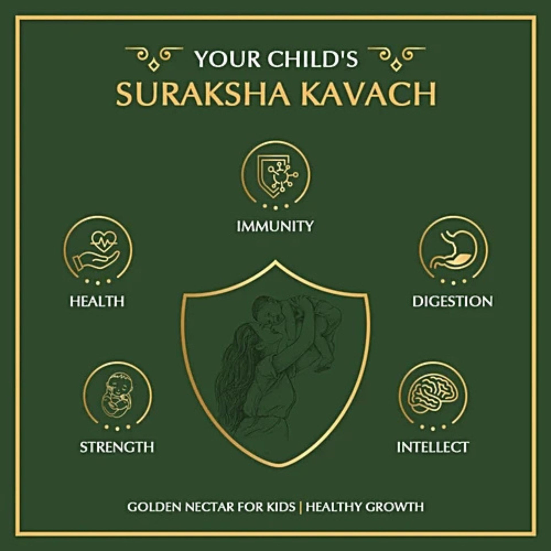 Vasu Suvarnaprashan Drops for Kids | Ayurvedic Immunity & Memory Support with Suvarna Bhasma, Honey, Brahmi & Shankhpushpi | 24CT Gold Formula | 30ml