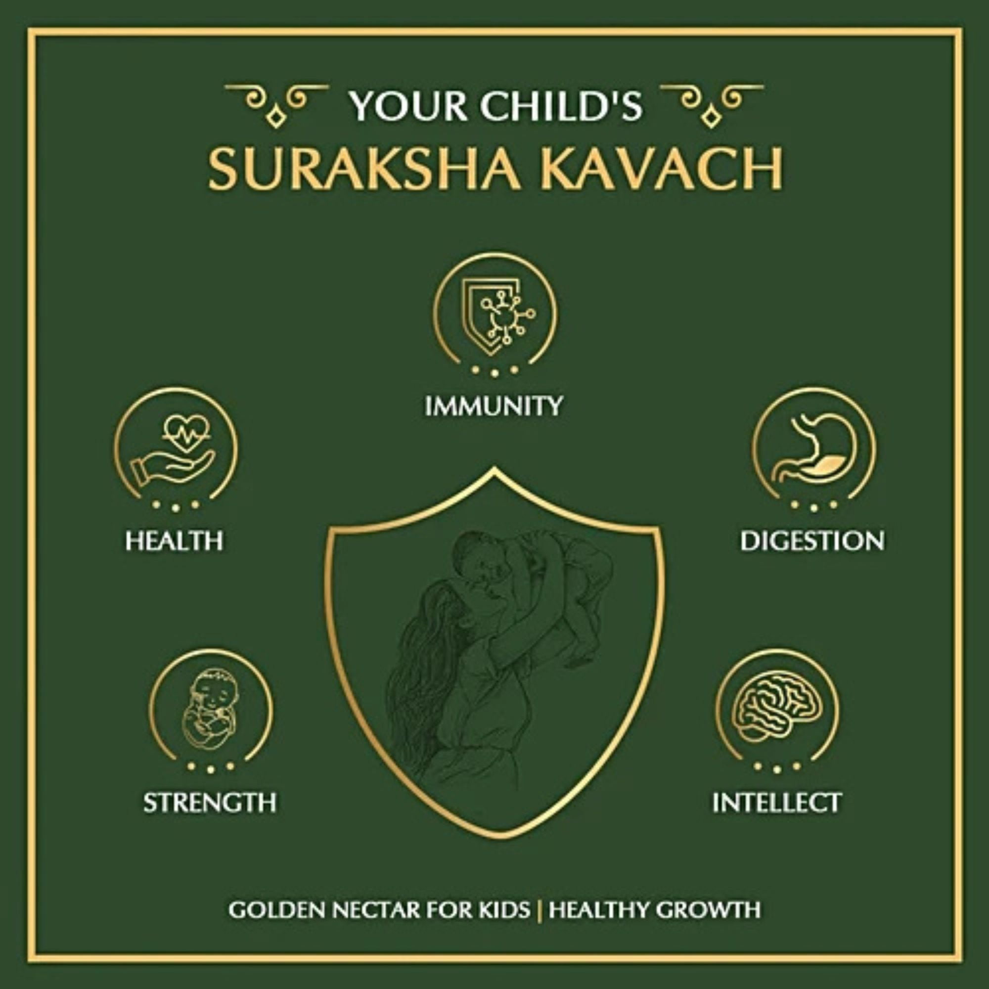 Vasu Suvarnaprashan Drops for Kids | Ayurvedic Immunity & Memory Support with Suvarna Bhasma, Honey, Brahmi & Shankhpushpi | 24CT Gold Formula | 30ml
