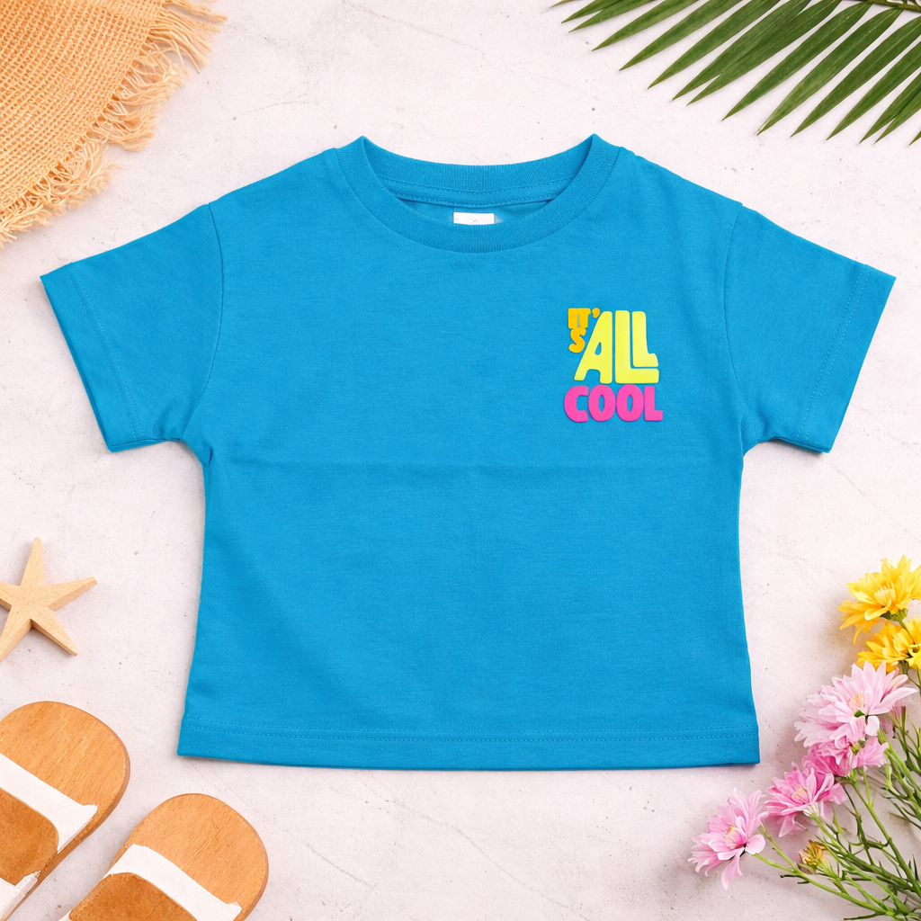 Girls Summer Graphic T-Shirt “It’s All Cool” | Soft Cotton Kids Tee | VITAMINS