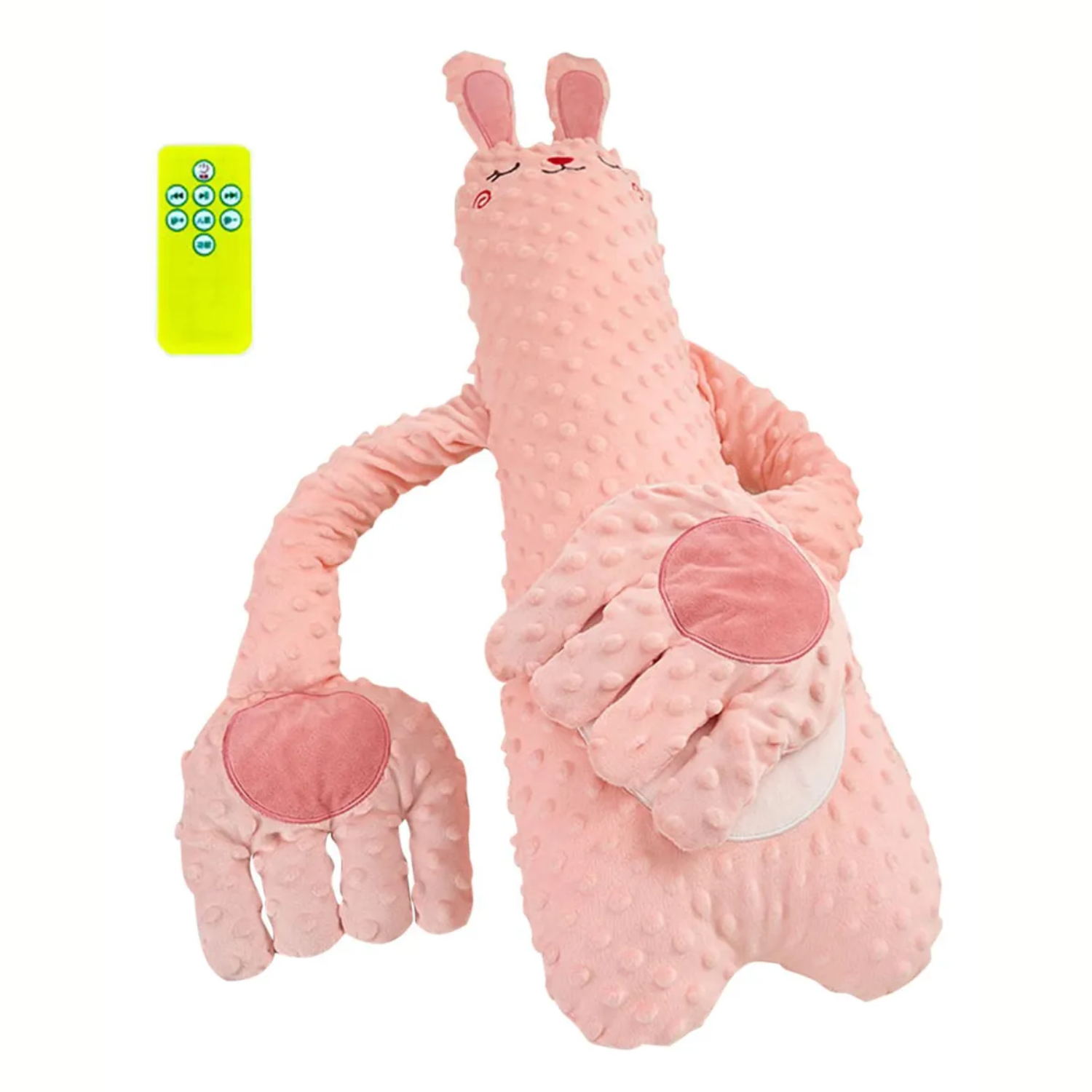 Smile Baby Remote-Controlled Bunny Hug Pillow for Babies – Soothing Plush Toy