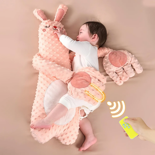 Smile Baby Remote-Controlled Bunny Hug Pillow for Babies – Soothing Plush Toy