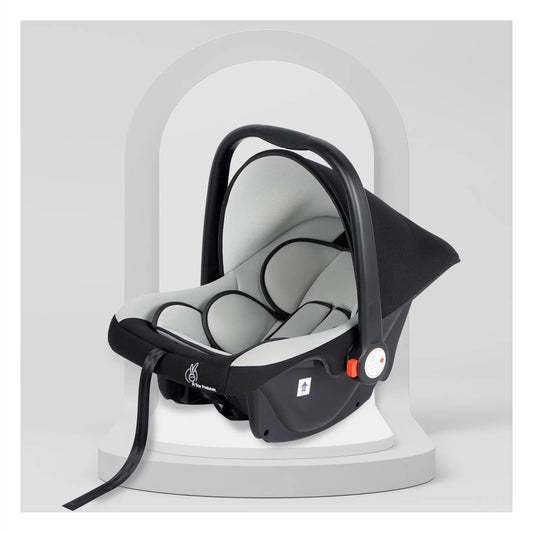 R for Rabbit Picaboo Baby Carry Cot, 4 in 1 Multi Purpose Kids Carry Cot, Infant Car Seat, Rocker for Infant Babies of 0 to 15 Months & Weight Capacity Upto 13 Kgs (Grey Black)