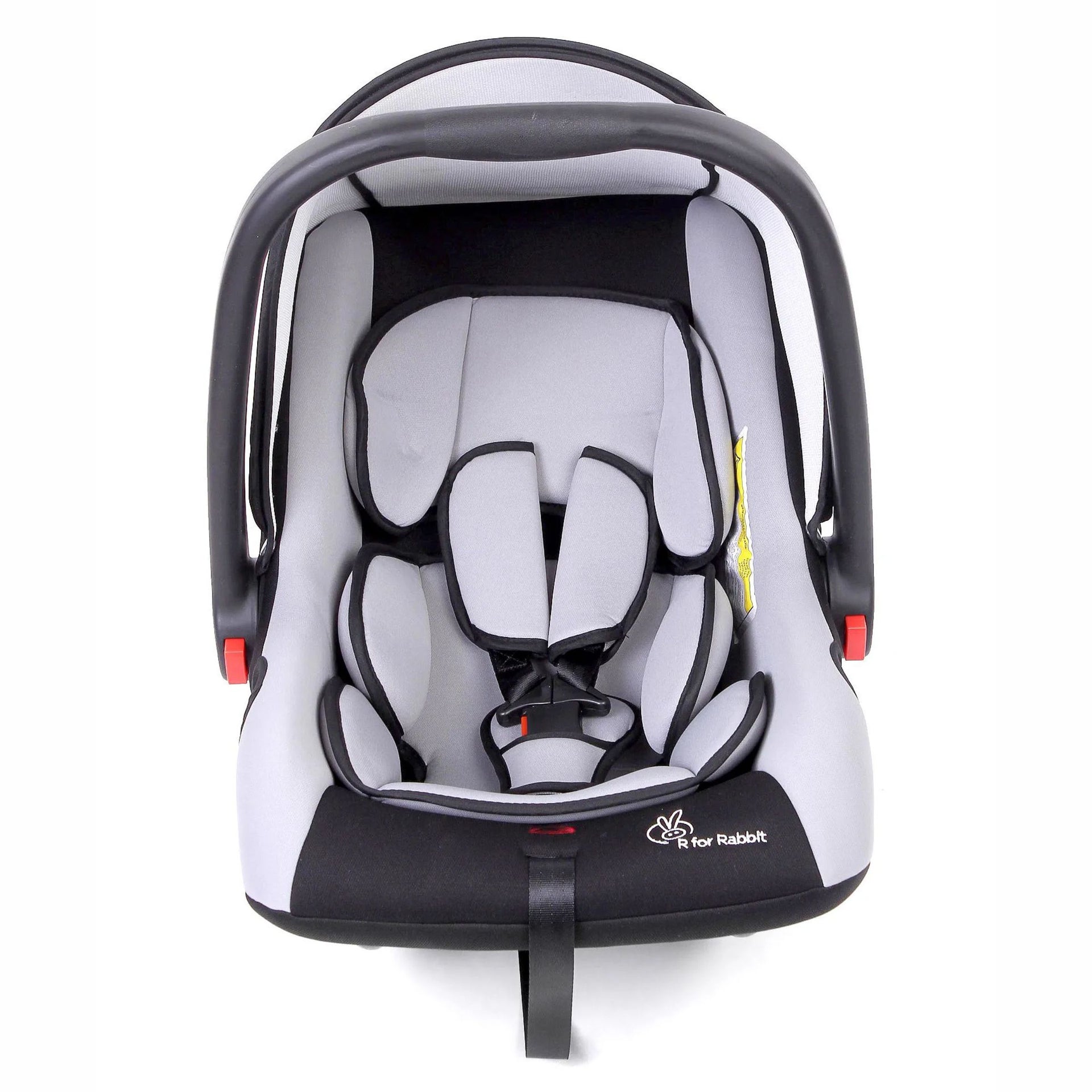R for Rabbit Picaboo Baby Carry Cot, 4 in 1 Multi Purpose Kids Carry Cot, Infant Car Seat, Rocker for Infant Babies of 0 to 15 Months & Weight Capacity Upto 13 Kgs (Grey Black)