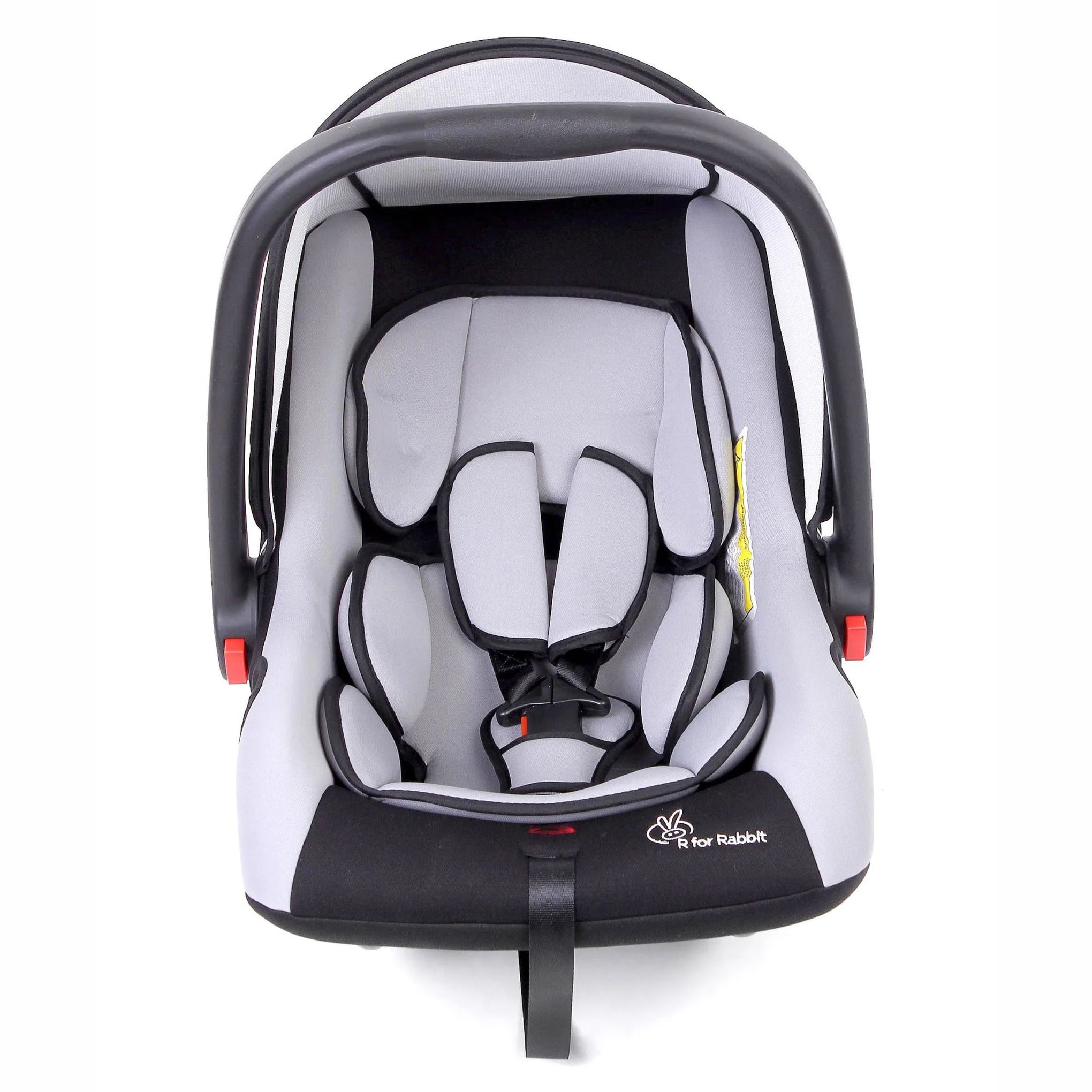 R for Rabbit Picaboo Baby Carry Cot, 4 in 1 Multi Purpose Kids Carry Cot, Infant Car Seat, Rocker for Infant Babies of 0 to 15 Months & Weight Capacity Upto 13 Kgs (Grey Black)