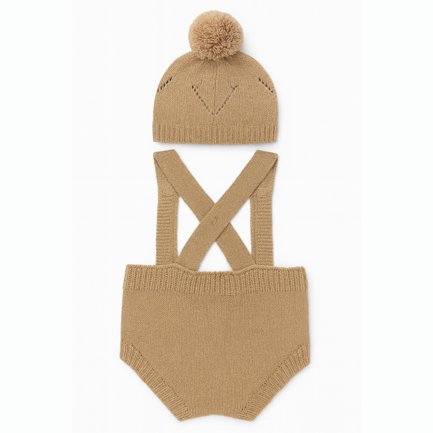 Smile Baby Soft Woollen Romper with Cap – Hand-Knitted Winterwear | 0–6 Months | 4 Colors