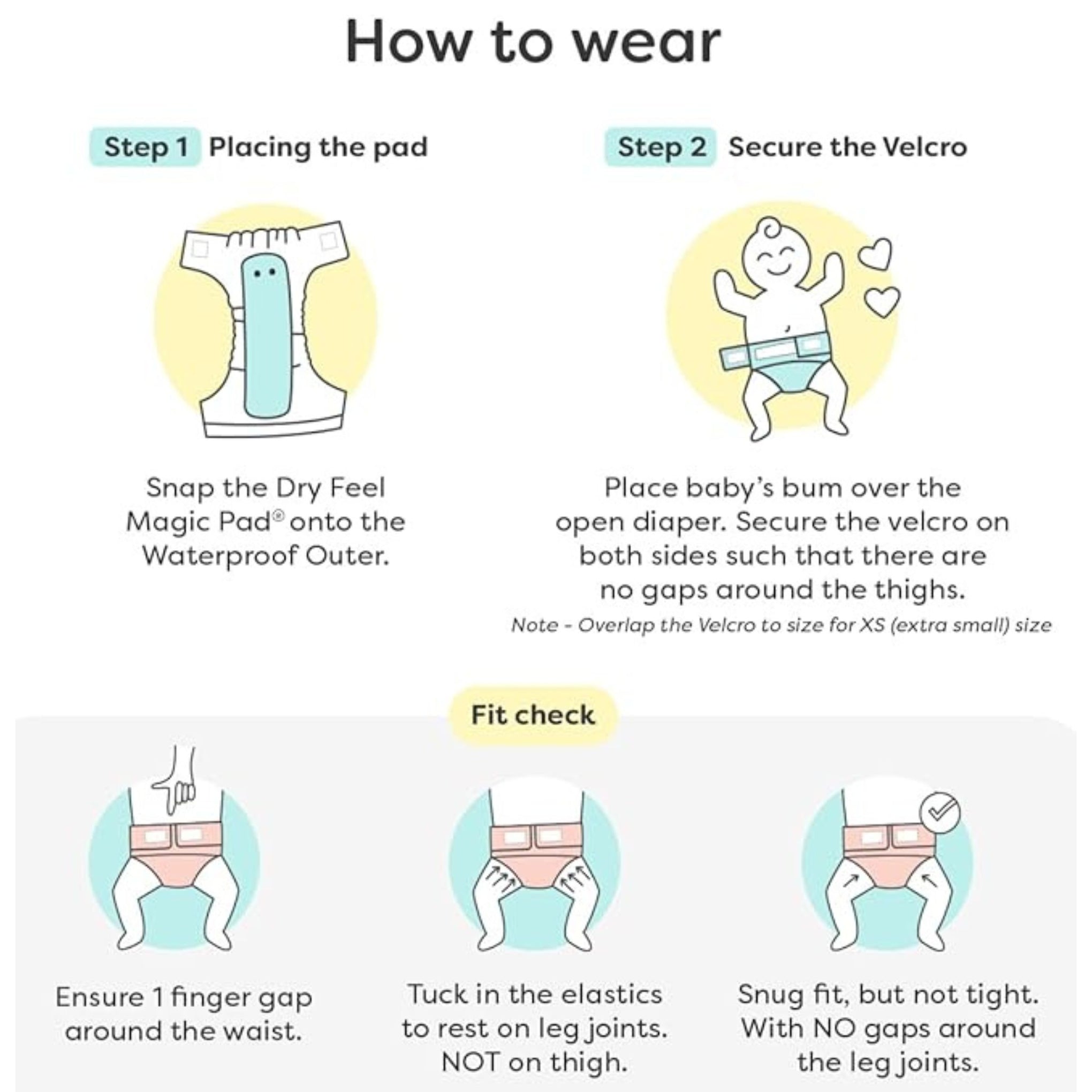 SuperBottoms Cherry Blossom Reusable Cloth Diaper with Absorbent Inserts | Adjustable, Washable & Leak-Proof Baby Diaper