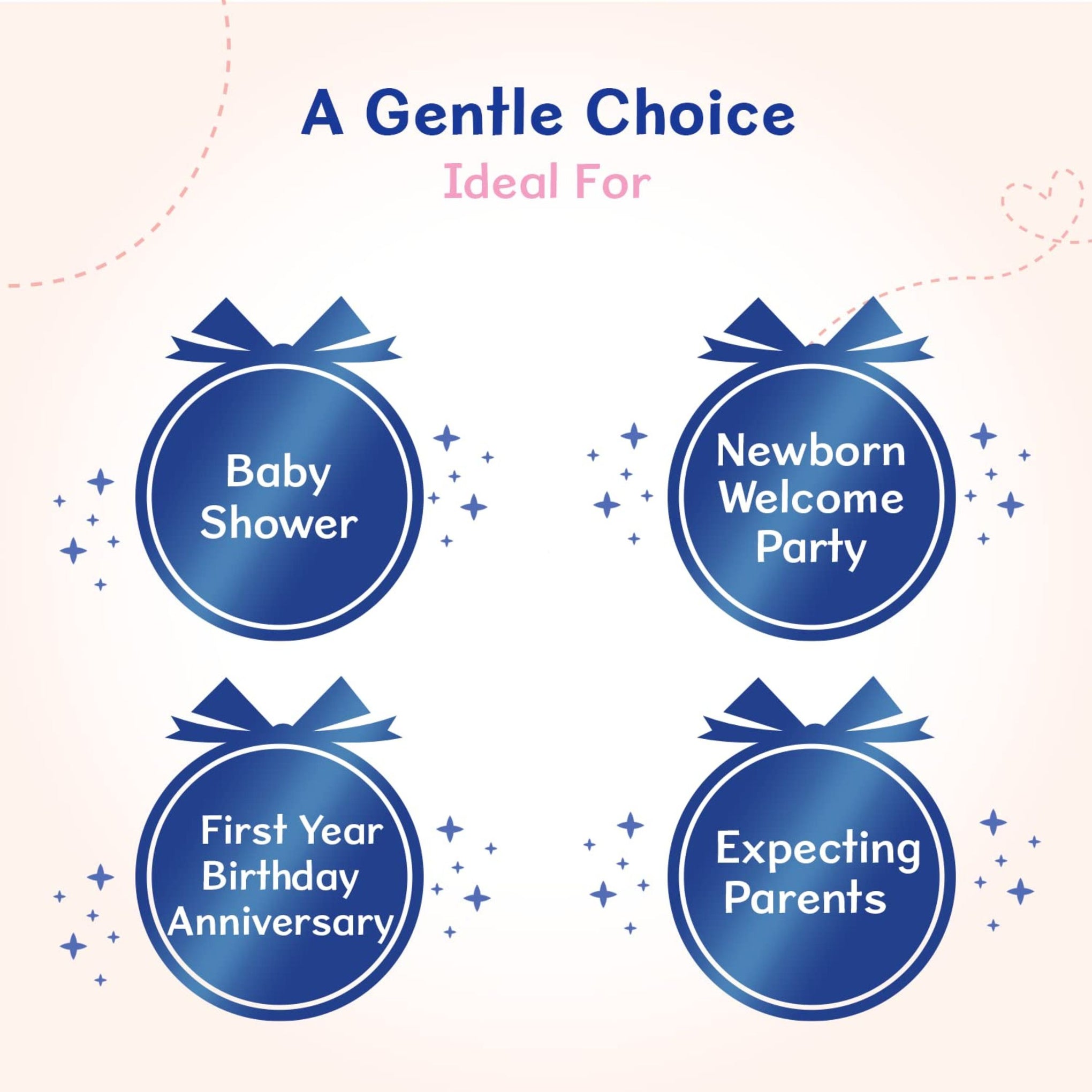Chicco Baby Moments Baby Caring Gift Pack (Blue & purple ) with 7 Baby Skincare & Haircare Products  | Soap 75 GM , Gentle Body Wash and Shampoo 50 ml , Body Lotion 50 ml , Talcum Powder 75 g , Baby Cream 50 g , No Tears Shampoo 50 ml , Massage Oil 50 ml
