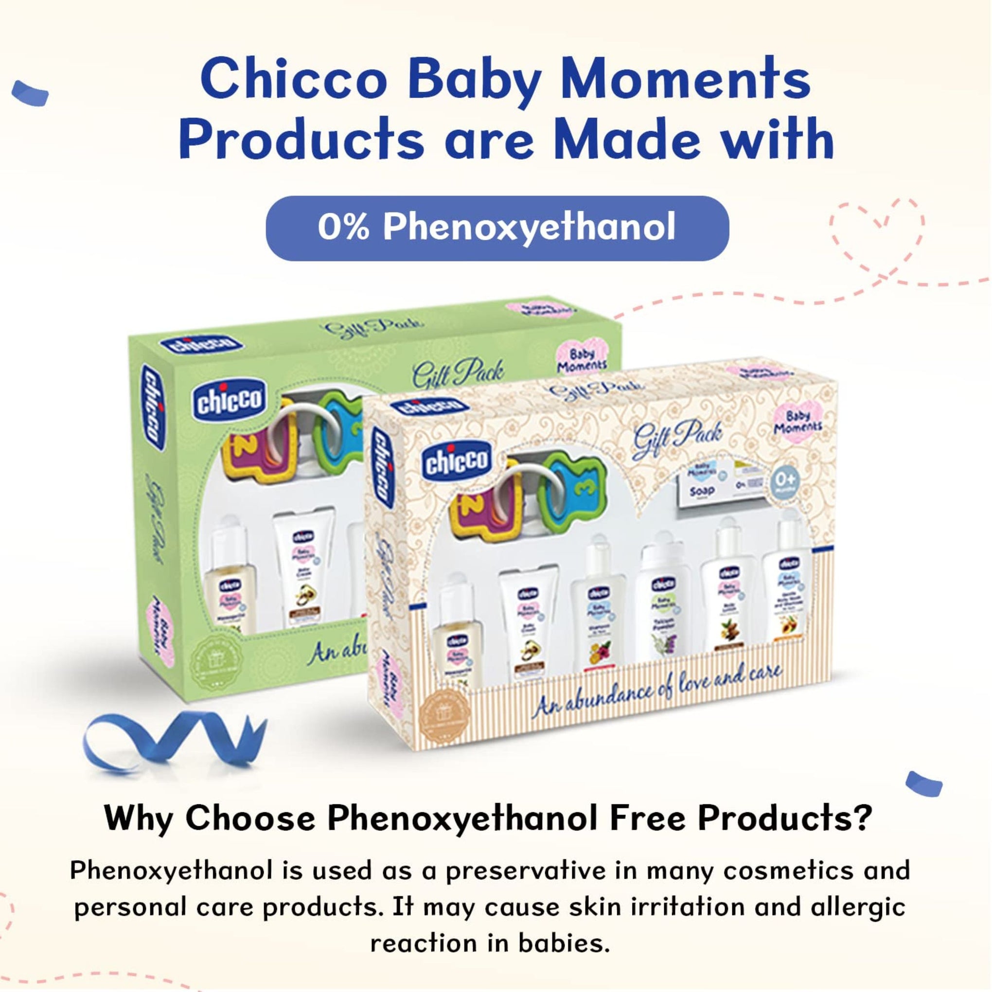 Chicco Baby Moments Delight Gift Pack ( WHITE AND GREEN ) with 7 Baby Skin & Haircare Products and a Rattle Toy | Baby Care Gift Set for Newborn Baby Shower, New Parents, and Birthdays