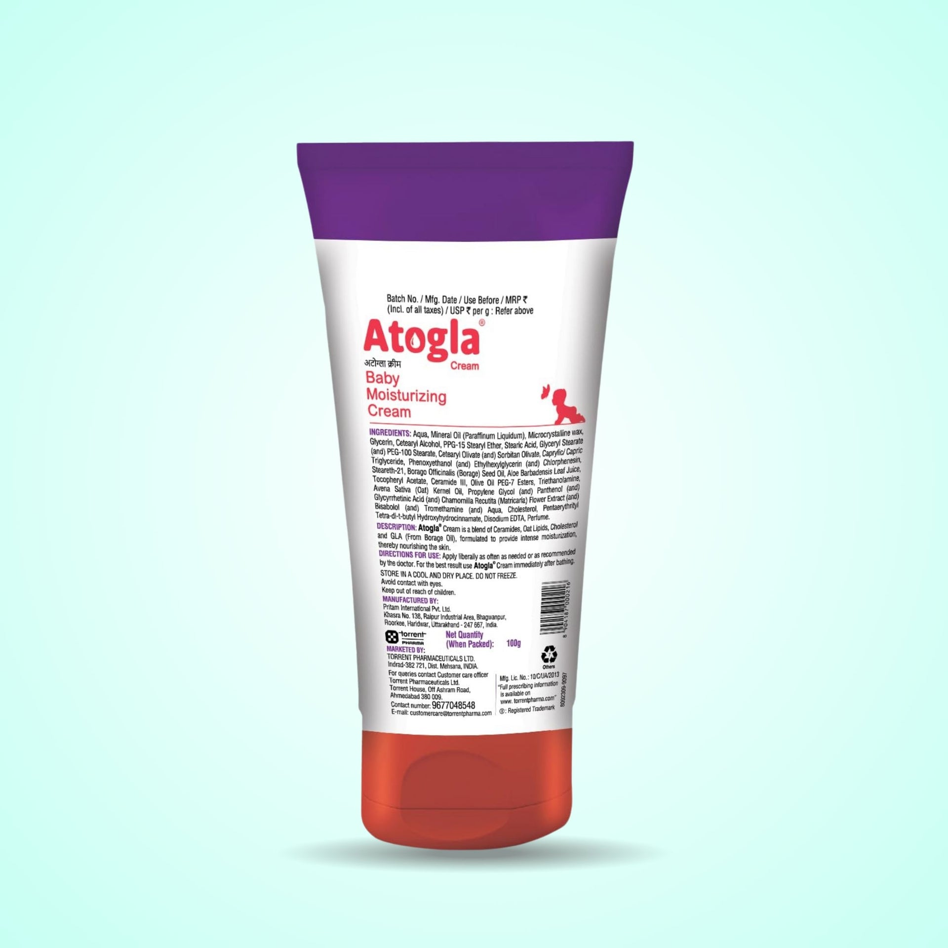 Curatio Atogla Baby Cream 100g | Safe & Effective Baby Moisturizer with Ceramides