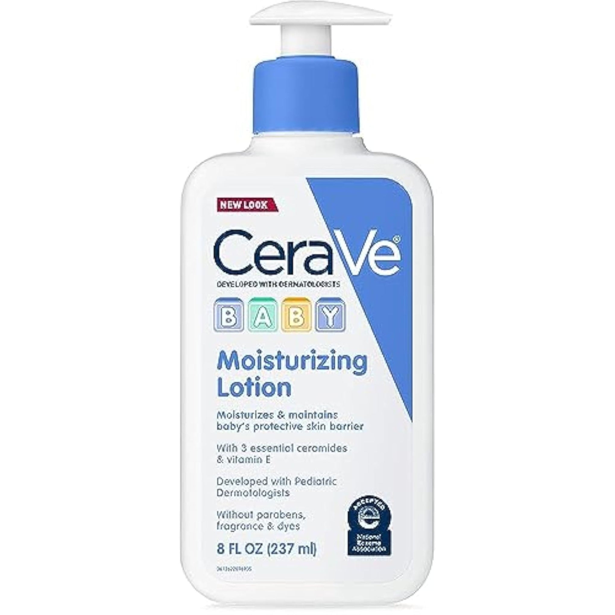CeraVe Baby Lotion 8 Ounce Gentle Baby Skin Care with Hyaluronic Acid Paraben & Fragrance Free