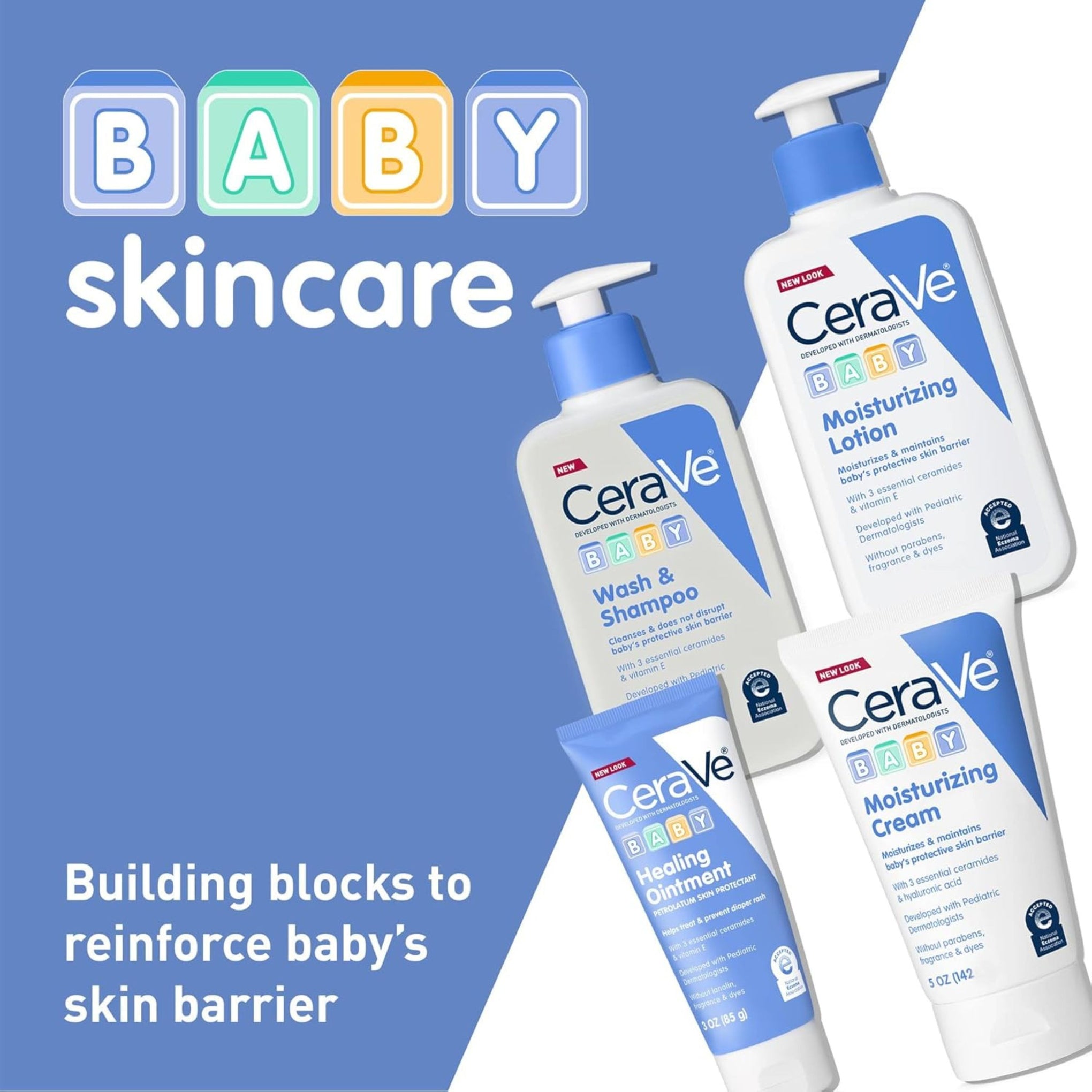CeraVe Baby Lotion 8 Ounce Gentle Baby Skin Care with Hyaluronic Acid Paraben & Fragrance Free