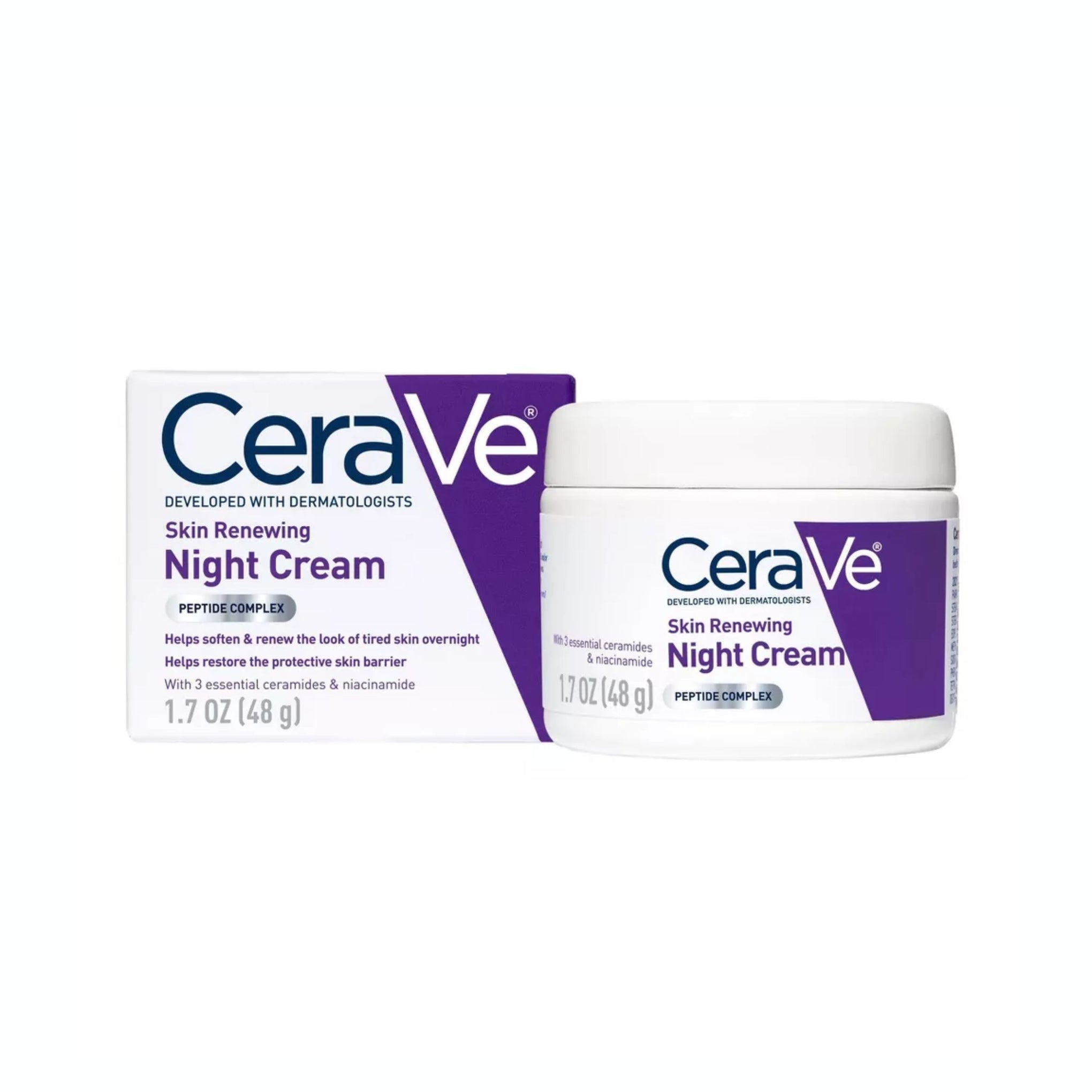 CeraVe Skin Renewing Night Cream Face Moisturizer - 1.7 fl oz