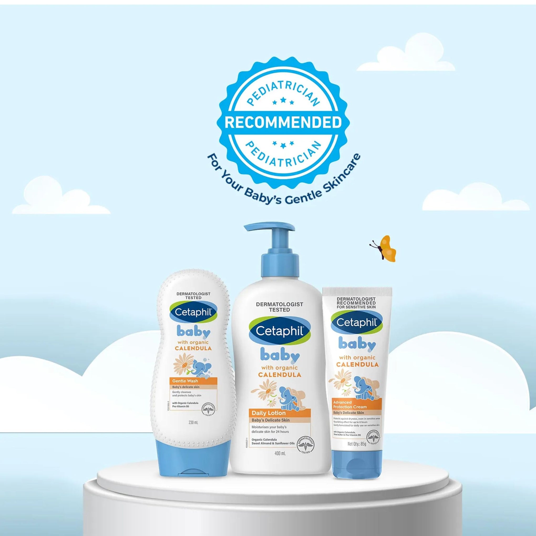 Cetaphil Baby Gentle Wash with organic calendula 230ml | baby body wash | gentle wash