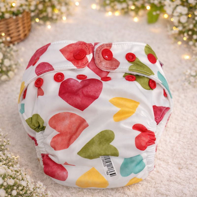 SuperBottoms Reusable Cloth Diaper with Absorbent Inserts | Adjustable & Washable Baby Diaper | Eco-Friendly & Leak-Proof