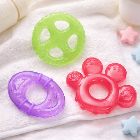 Colorful Baby Teething Toys Set | Soft BPA-Free Water-Filled Teethers for Babies & Infants (Multi-Shape, Assorted Colors)