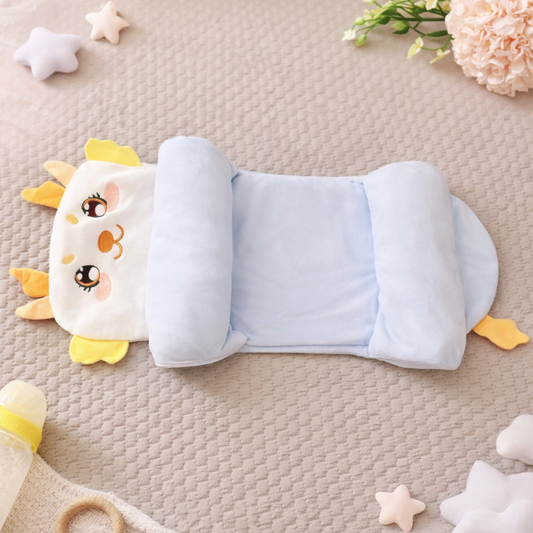 Smile Baby New Born Head Guard Pillow | Adjustable Baby Support Pillow with Millet Filling & Breathable Mesh (0–1 Year)