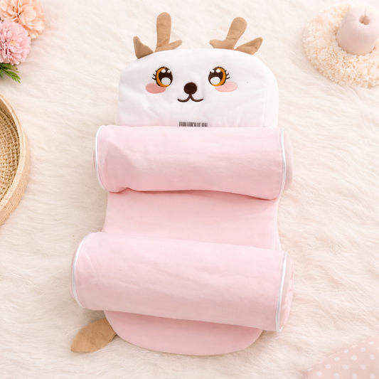 Adjustable Baby Head Shaping Pillow with Natural Millet Filling | Breathable Cotton Infant Support Pillow for Newborns | Soft, Washable & Comfortable