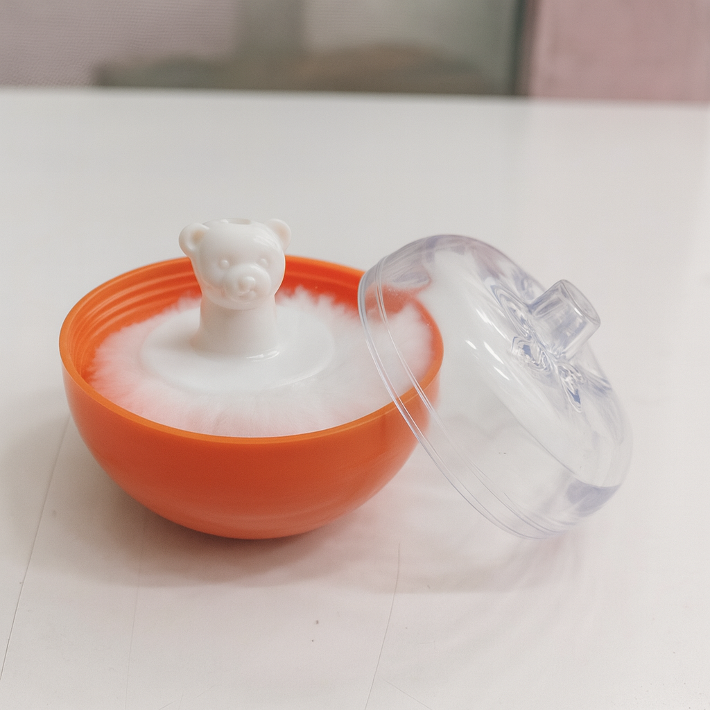 Smile Baby Powder Puff – Soft & Gentle Bear Handle Puff for Newborns & Kids | Available in 5 Colors