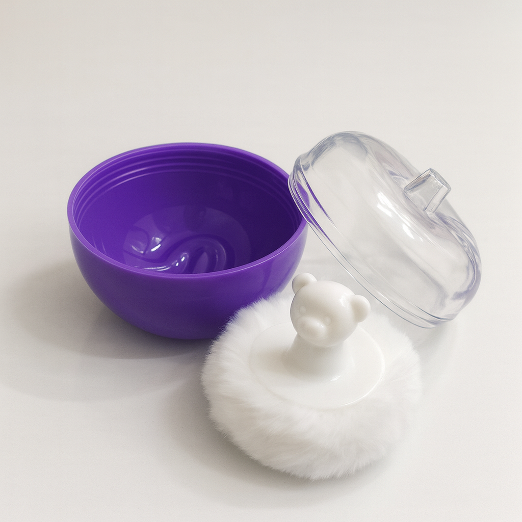 Smile Baby Powder Puff – Soft & Gentle Bear Handle Puff for Newborns & Kids | Available in 5 Colors