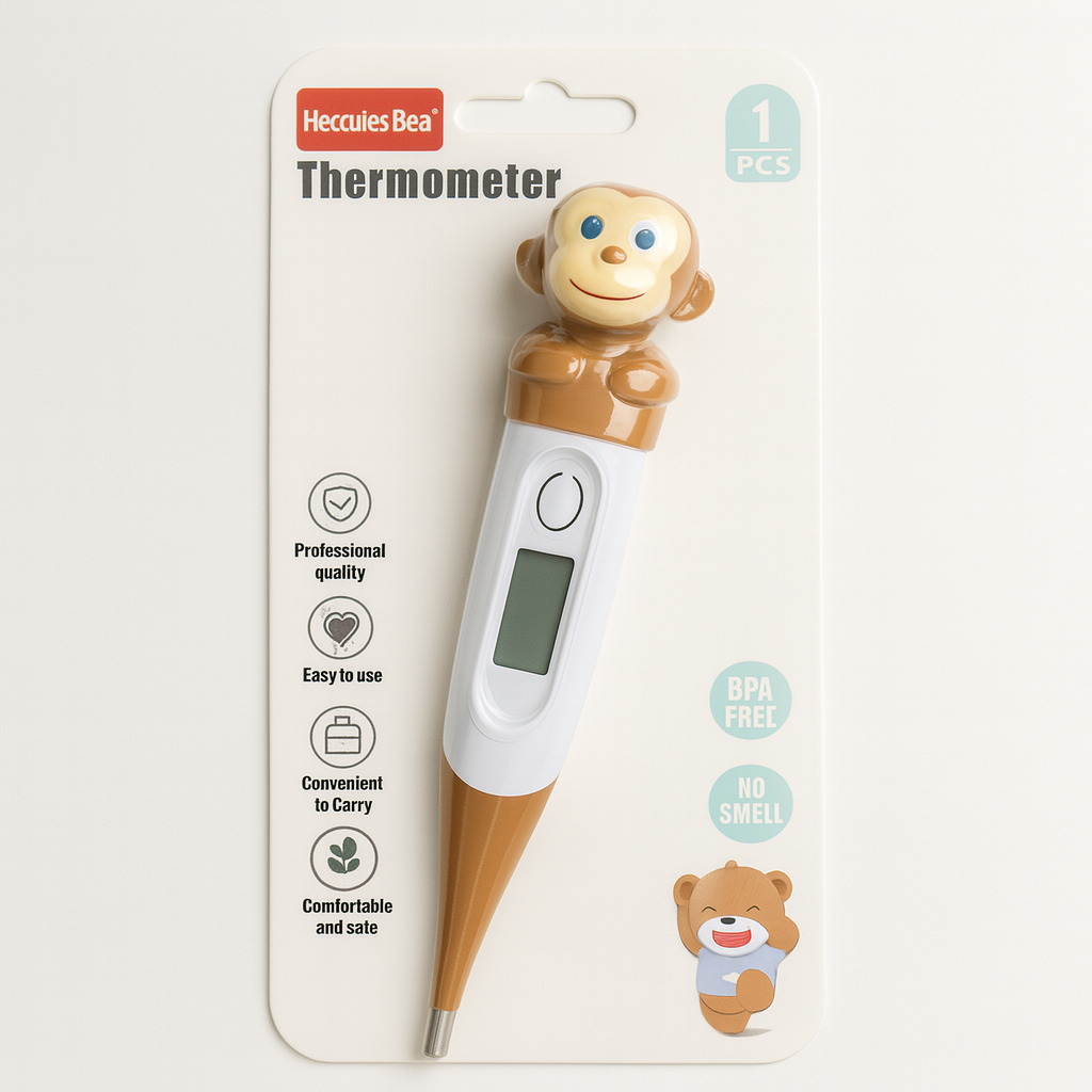 Digital Baby Thermometer – Cute Animal Design | Fast Reading | BPA-Free | Safe for Newborns