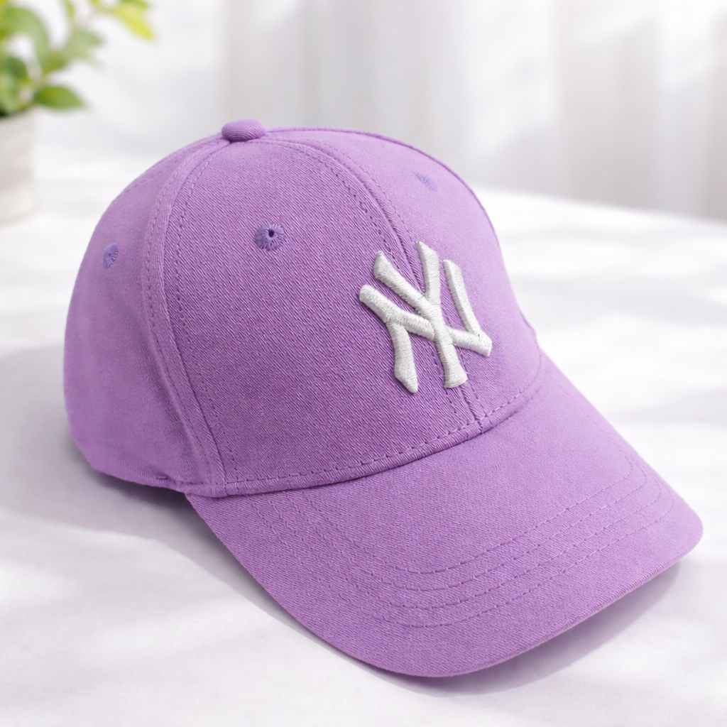 SMILE BABY Cap (Big Size) – Adjustable Kids Purple Baseball Cap for Boys & Girls