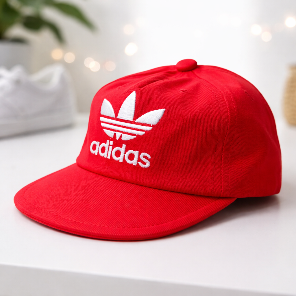 Smile Baby CAP (SMALL SIZE) – Kids Adjustable Cotton Baseball Cap | White, Navy, Black & Red