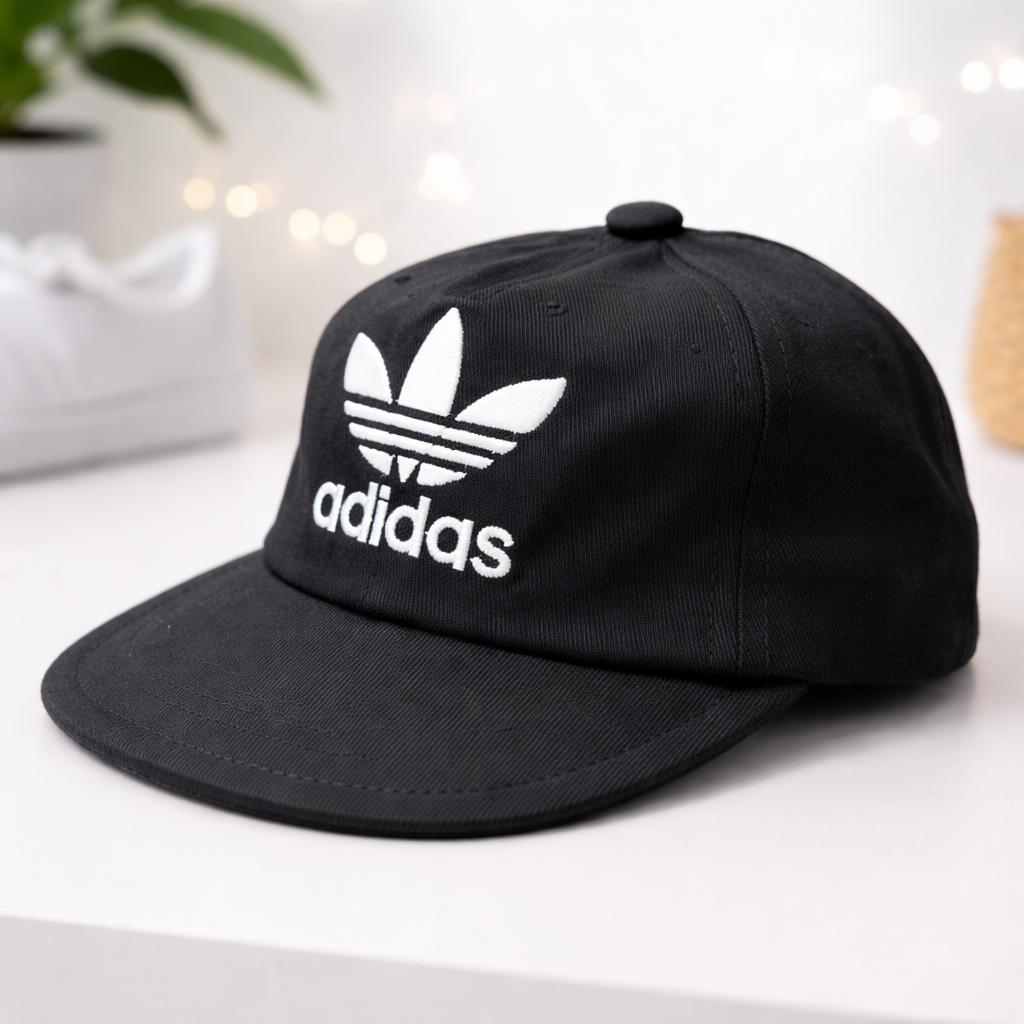 Smile Baby CAP (SMALL SIZE) – Kids Adjustable Cotton Baseball Cap | White, Navy, Black & Red