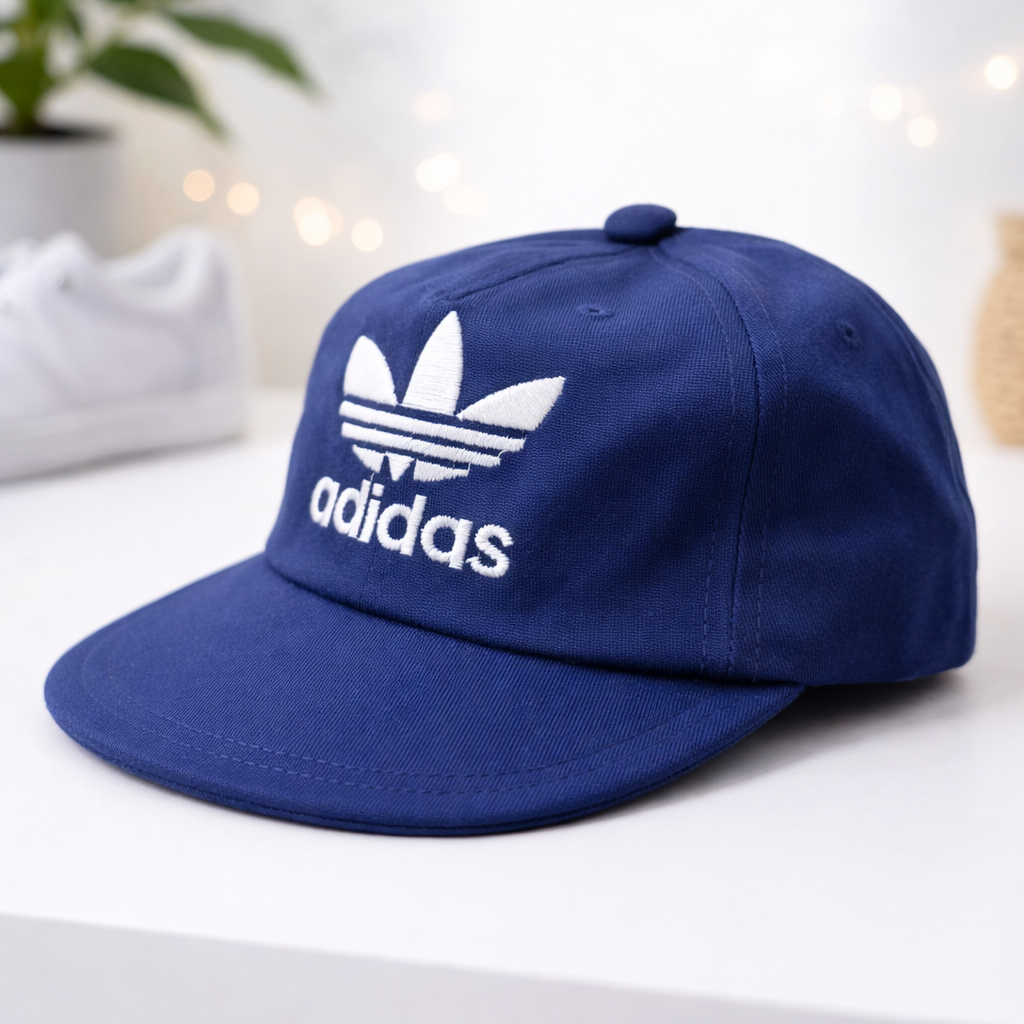 Smile Baby CAP (SMALL SIZE) – Kids Adjustable Cotton Baseball Cap | White, Navy, Black & Red