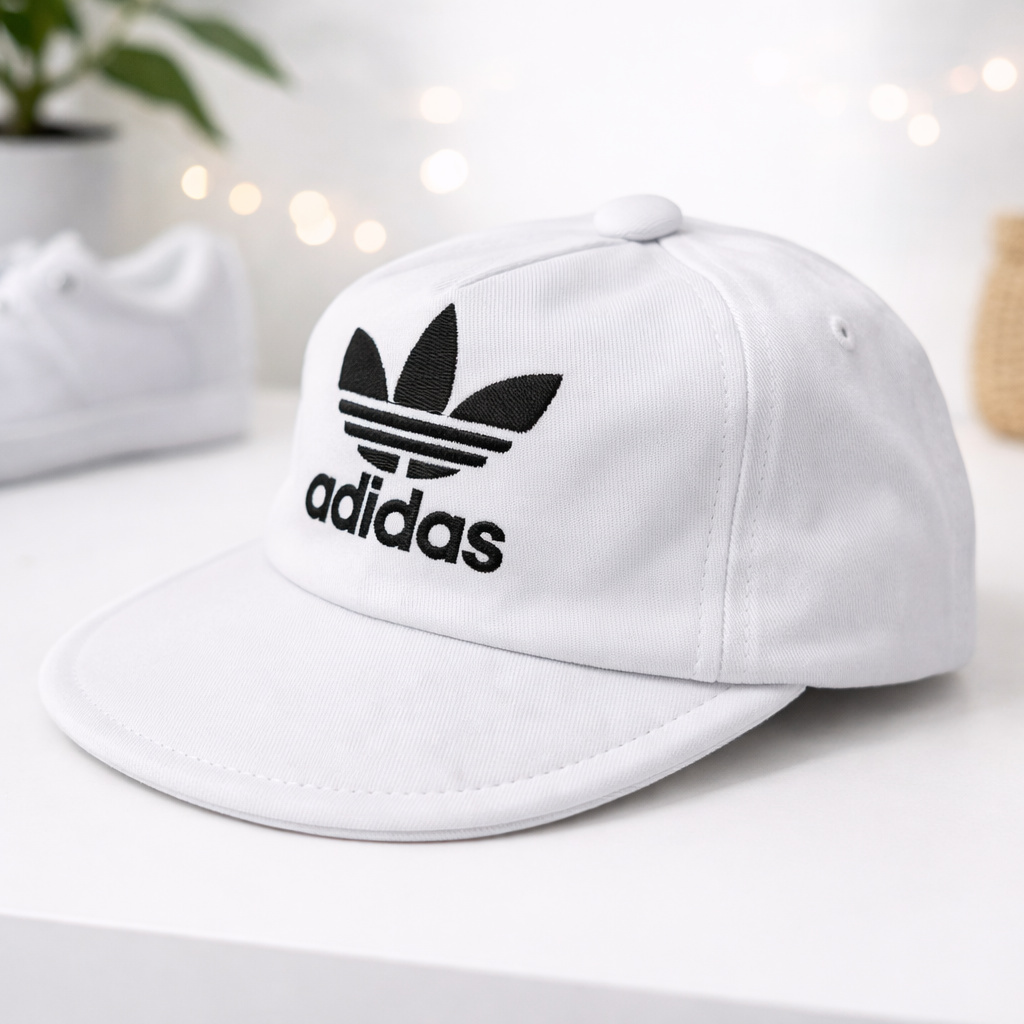 Smile Baby CAP (SMALL SIZE) – Kids Adjustable Cotton Baseball Cap | White, Navy, Black & Red