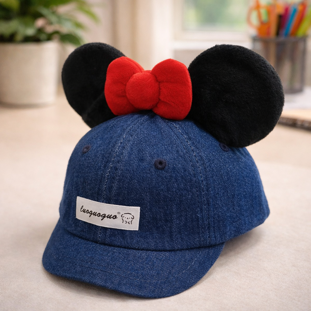 SMILE BABY CAP (MEDIUM SIZE) – Kids Cute Ear Design Adjustable Cap