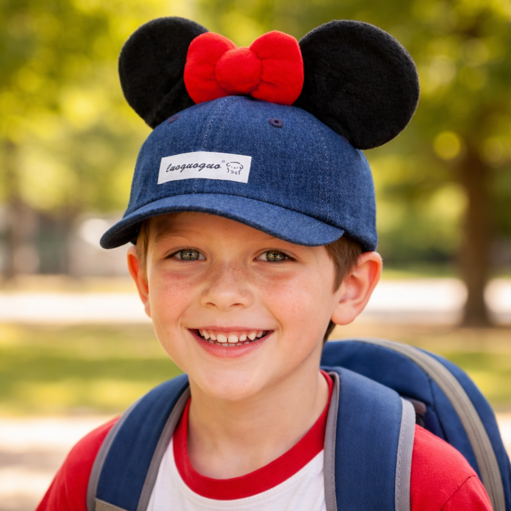 SMILE BABY CAP (MEDIUM SIZE) – Kids Cute Ear Design Adjustable Cap