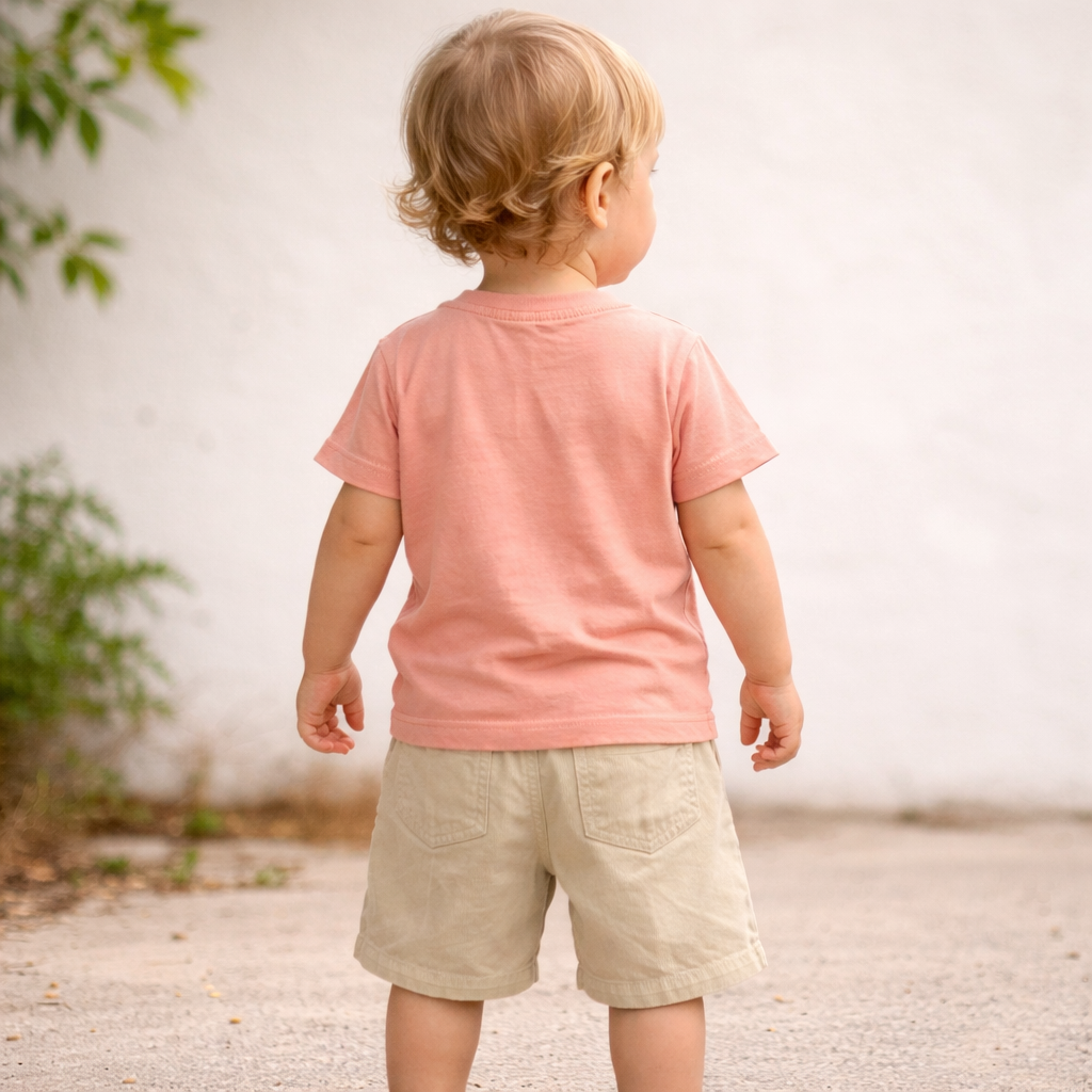 KIDZELLO Boys Cotton T-Shirt & Shorts Set – L.Onion Color | 6 Months to 3 Years