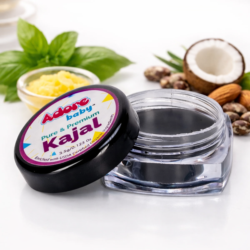 Adore Baby Pure & Premium Kajal – Organic, Safe & Gentle Eye Kajal for Babies (3.5 g)