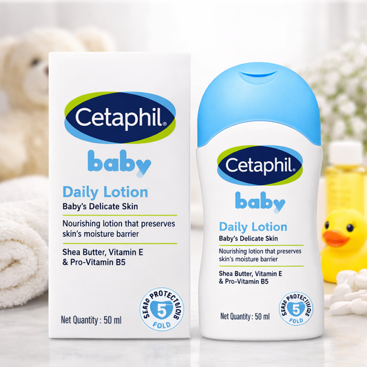 Cetaphil Baby Daily Lotion – Gentle Moisture for Delicate Baby Skin (50 ml)