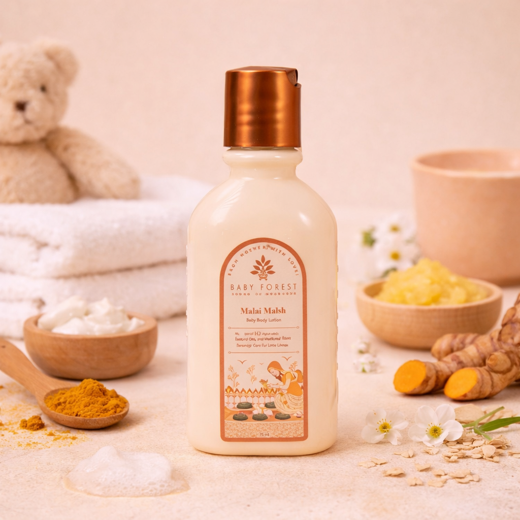 BABY FOREST Maasoom Pitari™ Baby Bath Ritual Gifting Hamper | Natural Ayurvedic Baby Care Gift Box