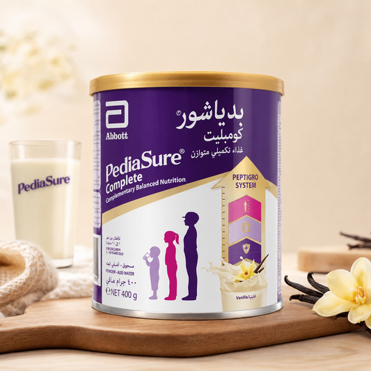 PediaSure Complete Vanilla Flavour Nutritional Supplement Powder for Kids (1–10 Years), 400g | Balanced Nutrition with PeptiGro System