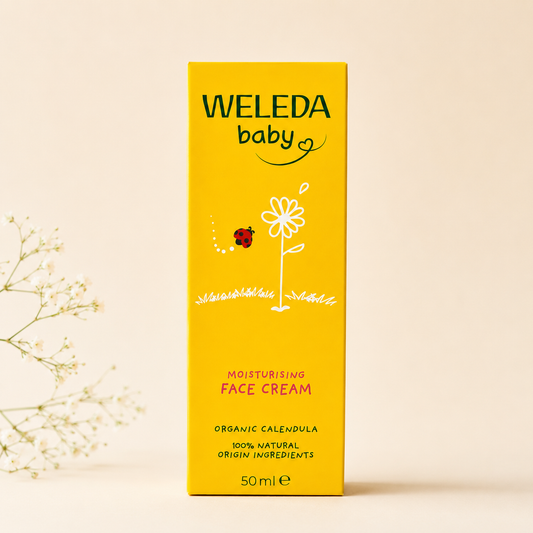 WELEDA Baby Moisturising Face Cream with Organic Calendula | Gentle Daily Face Moisturizer for Babies | Nourishes & Protects Delicate Skin | 50ml