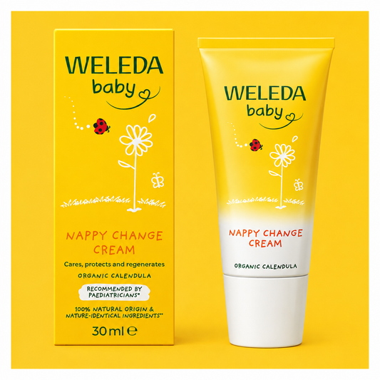 Weleda Baby Nappy Change Cream 30ml | Organic Calendula Diaper Rash Cream | Protects, Soothes & Regenerates Sensitive Baby Skin