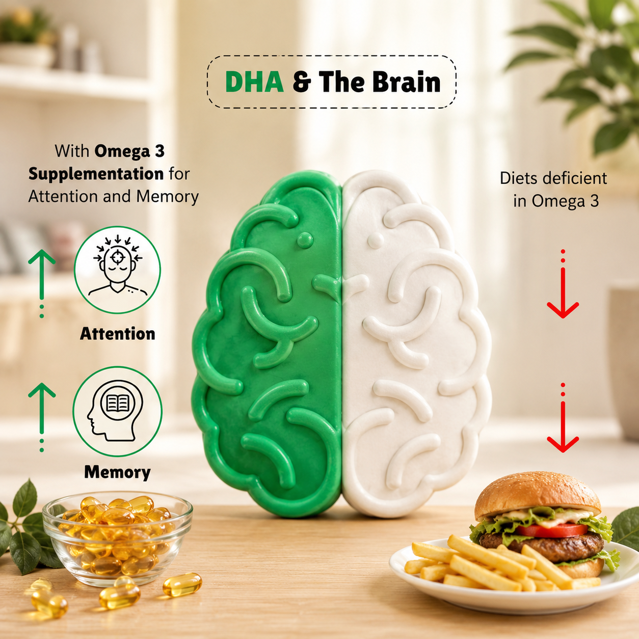 Little Joys DHA Brain Health Gummies for Kids (42g) – Natural Strawberry Flavour | Supports Brain Development, Memory & Focus | No Added Sugar | Available for 2+ Years & 7+ Years