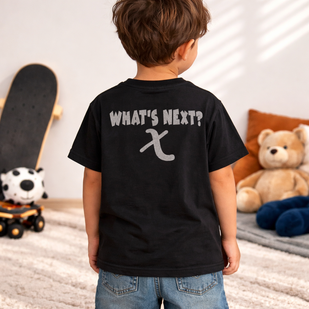 UNIKON Boys Black Graphic Printed Cotton T-Shirt | Trendy Casual Street Style Tee | Age 6–12 Years