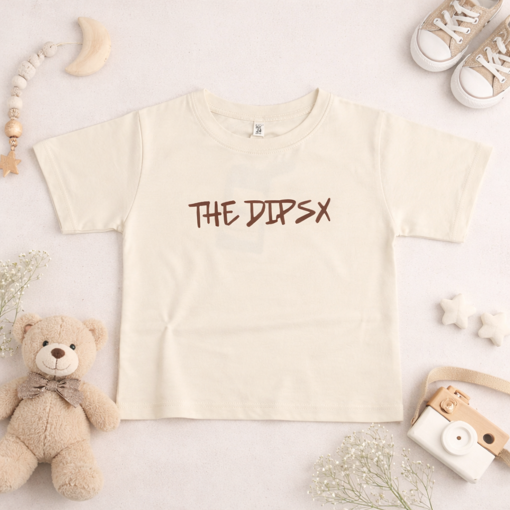 Smile Baby Girls Graphic T-Shirt – Off White Stylish Printed Tee (4 to 12 Years)