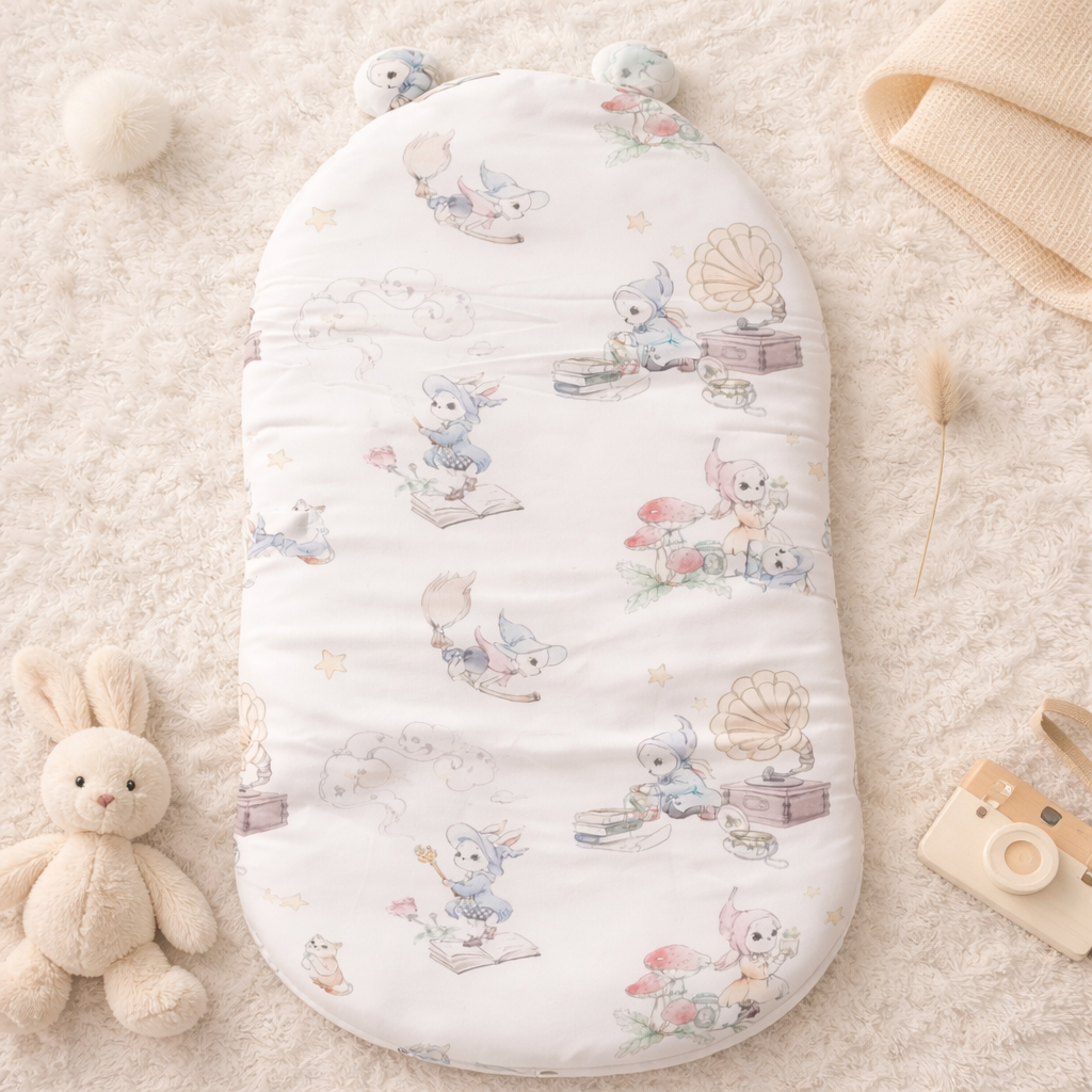 SMILE BABY New Born Carry Nest – PINK | Soft & Cozy Baby Sleeping Bag with Hood