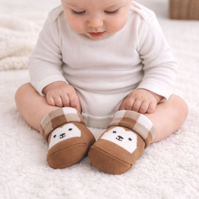 Baby Boys Winter Socks – Pack of 3 | Soft Warm Infant Socks with Cute Designs | Newborn Socks for Boys (0–12 Months)
