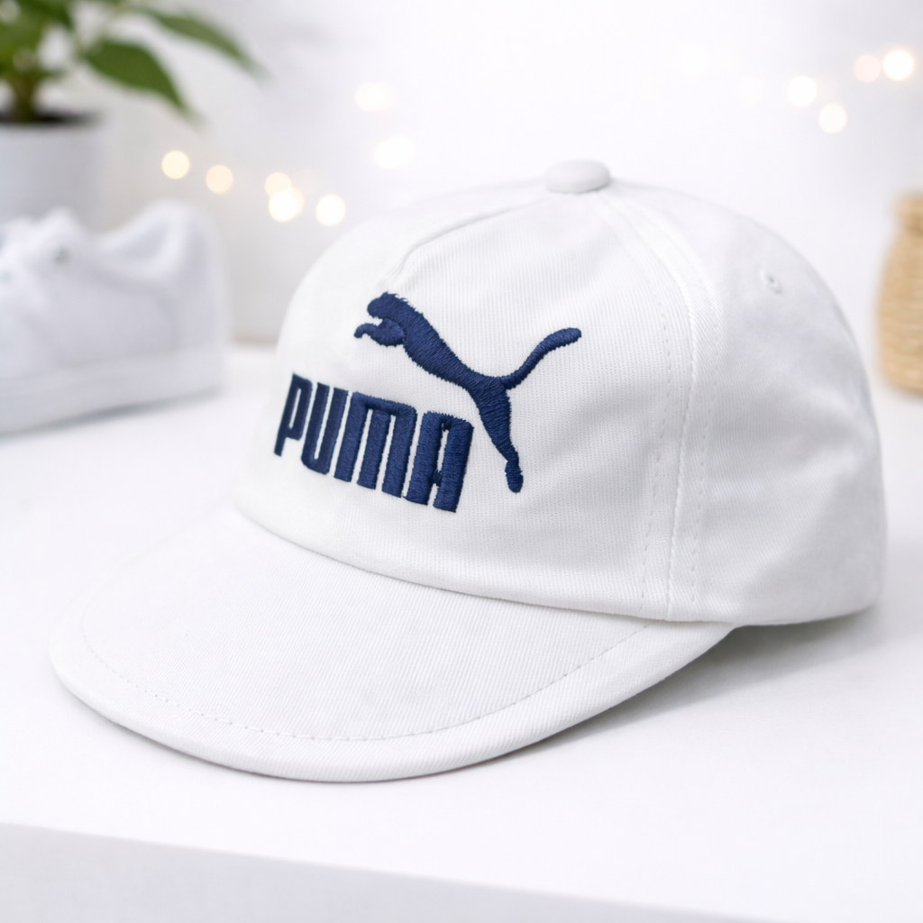 Smile Baby CAP (SMALL SIZE) – Kids Adjustable Cotton Baseball Cap | Pink, Red & White