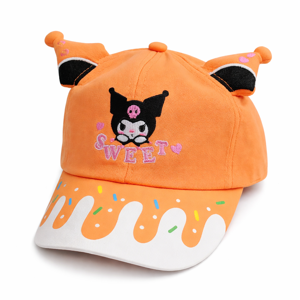 SMILE BABY Cap (Big Size) – Cute Cartoon Embroidered Kids Cap with Sprinkle Brim