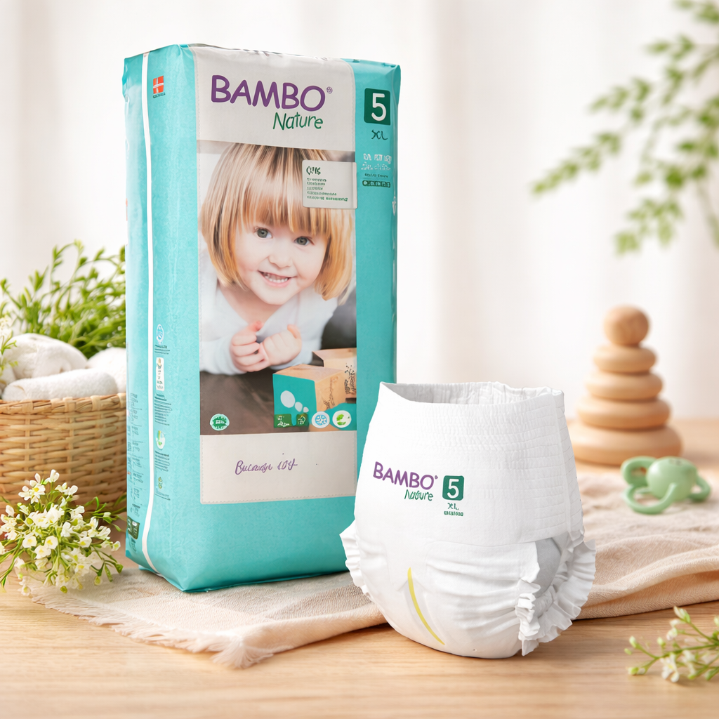 Bambo Nature Diaper Pants XL (Size 5) | 11–17 kg | Available in 19 Pcs & 38 Pcs Pack | Ultra Soft, Eco-Friendly | 0% Parabens, Perfume & Preservatives