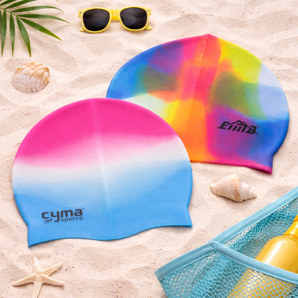 SMILE BABY Kids Silicone Swimming Cap for Boys & Girls | Soft Stretch Waterproof Swim Cap | Comfortable Non-Slip Pool Cap | Hair Protection for Kids Swimming | Durable Flexible Swim Hat | Color as per Availability